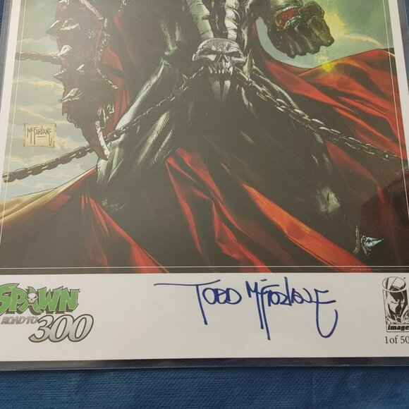 SPAWN #300 LITHOGRAPH HAND SIGNED BY TODD McFARLANE - Picture 4 of 8
